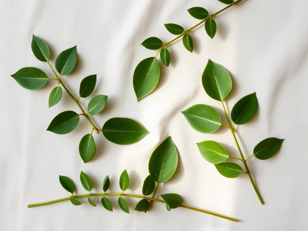 Soft green leaves
